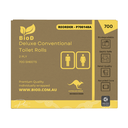 (INDIGENOUS OWNED) BIOD- DELUXE CONVENTIONAL TOILET ROLLS 2PLY 700SHEET X 48 10CMX10CM