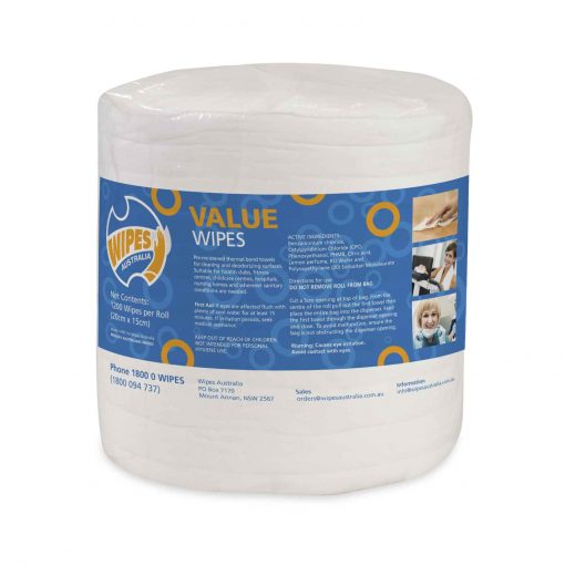 XTRA VALUE ANTIBACTERIAL WIPES 1200 SHEET PER RALL(4 ROLLS PER BOX)