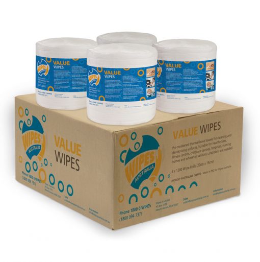 XTRA VALUE ANTIBACTERIAL WIPES 1200 SHEET PER RALL(4 ROLLS PER BOX)