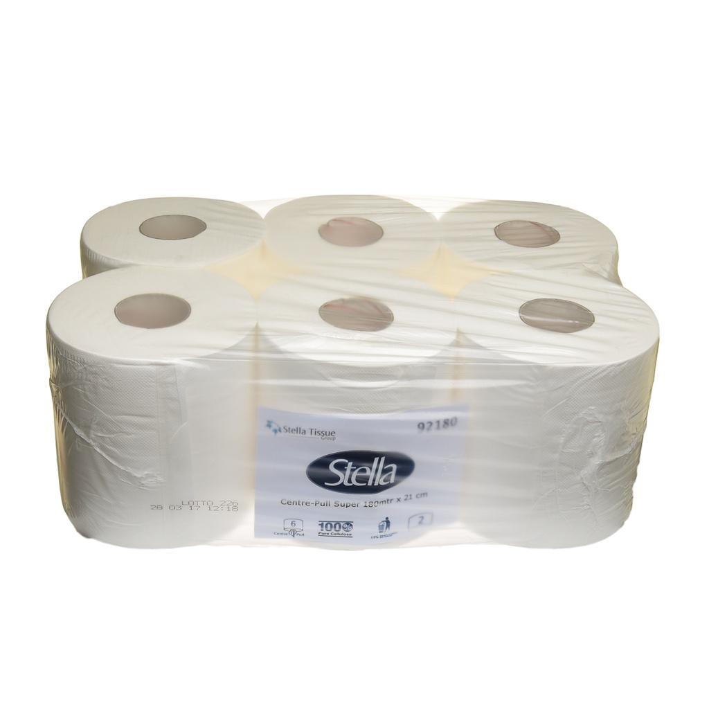 STELLA DELUXE 2PLY 180M C/PULL - 6 ROLLS