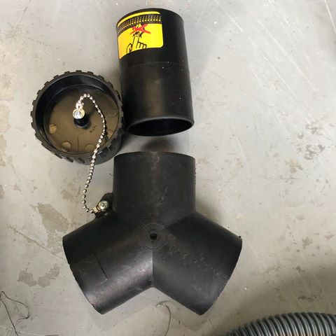 Y-PIECE FOR CONNECTION OF SECOND HOSE