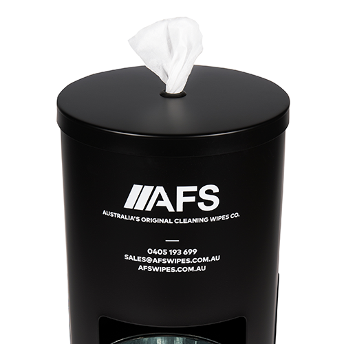 AFS BLACK FLOOR STAND WITH BIN MATTE BLACK