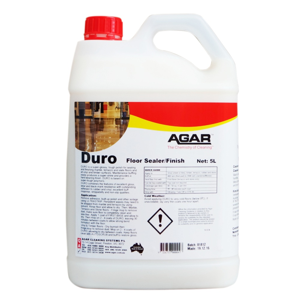 AGAR - DURO FLOOR SEALER &amp; FINISH 5L