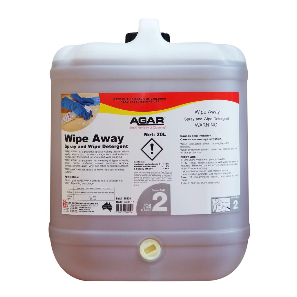 AGAR - WIPE AWAY 20L