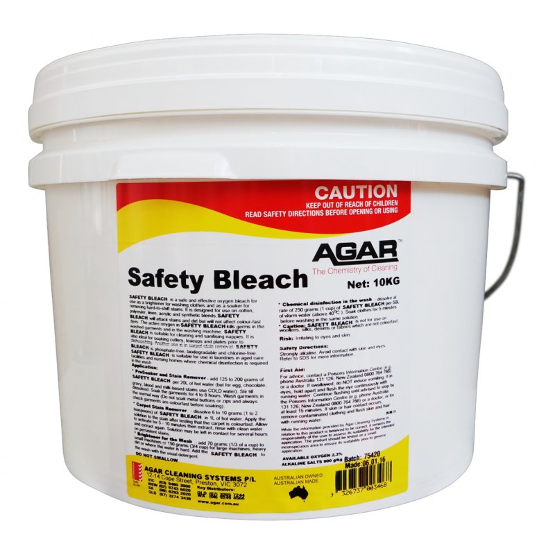 AGAR - SAFETY BLEACH 10KG