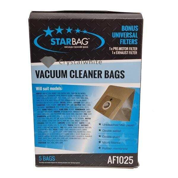 CLEANSTAR - VACBAG 5PK-DUSTFLO2000 (VS831)