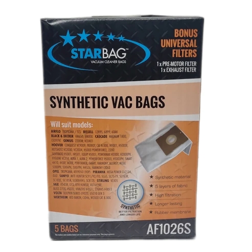 CLEANSTAR - VAC BAG 5PK SYNTHETIC -HOOVER CONQ