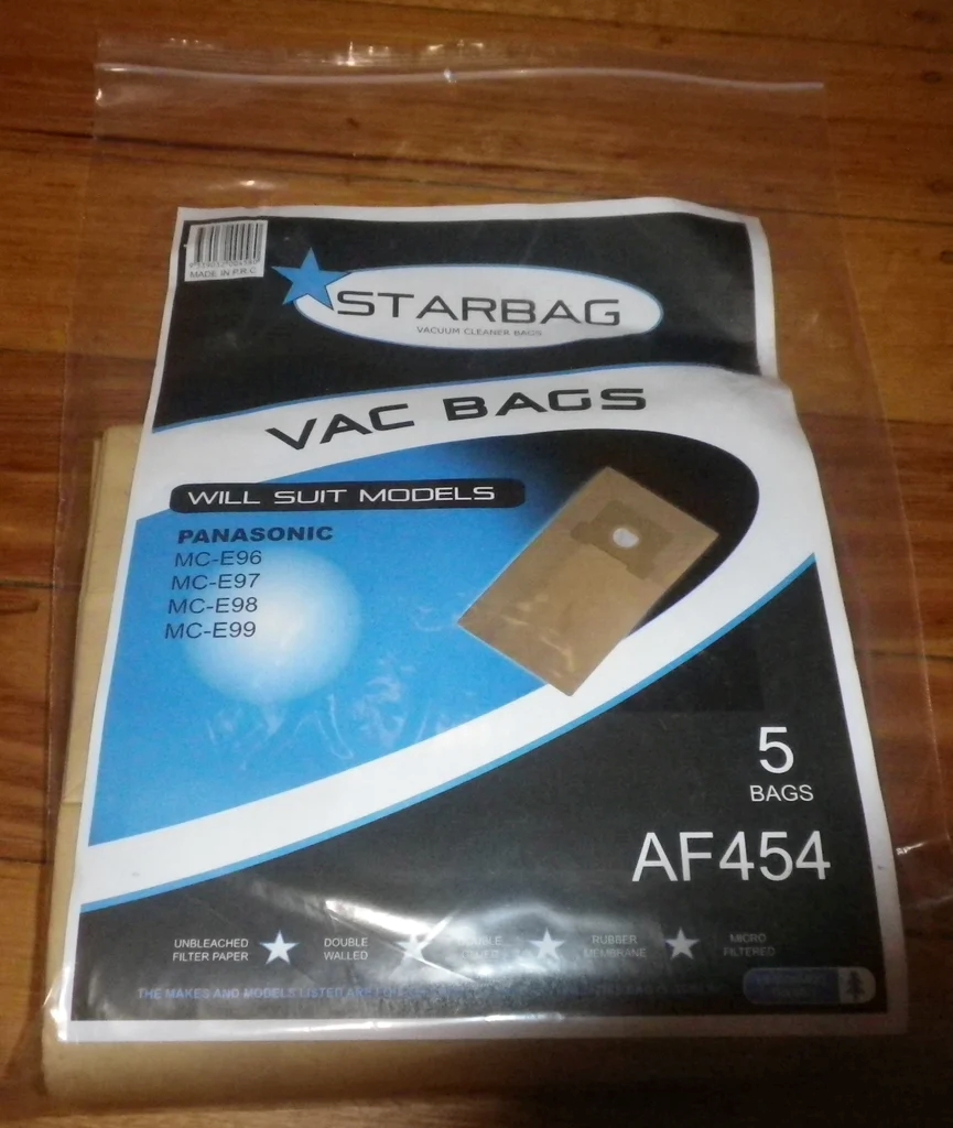 CLEANSTAR - VACBAG  5PK PANASONIC MCE96