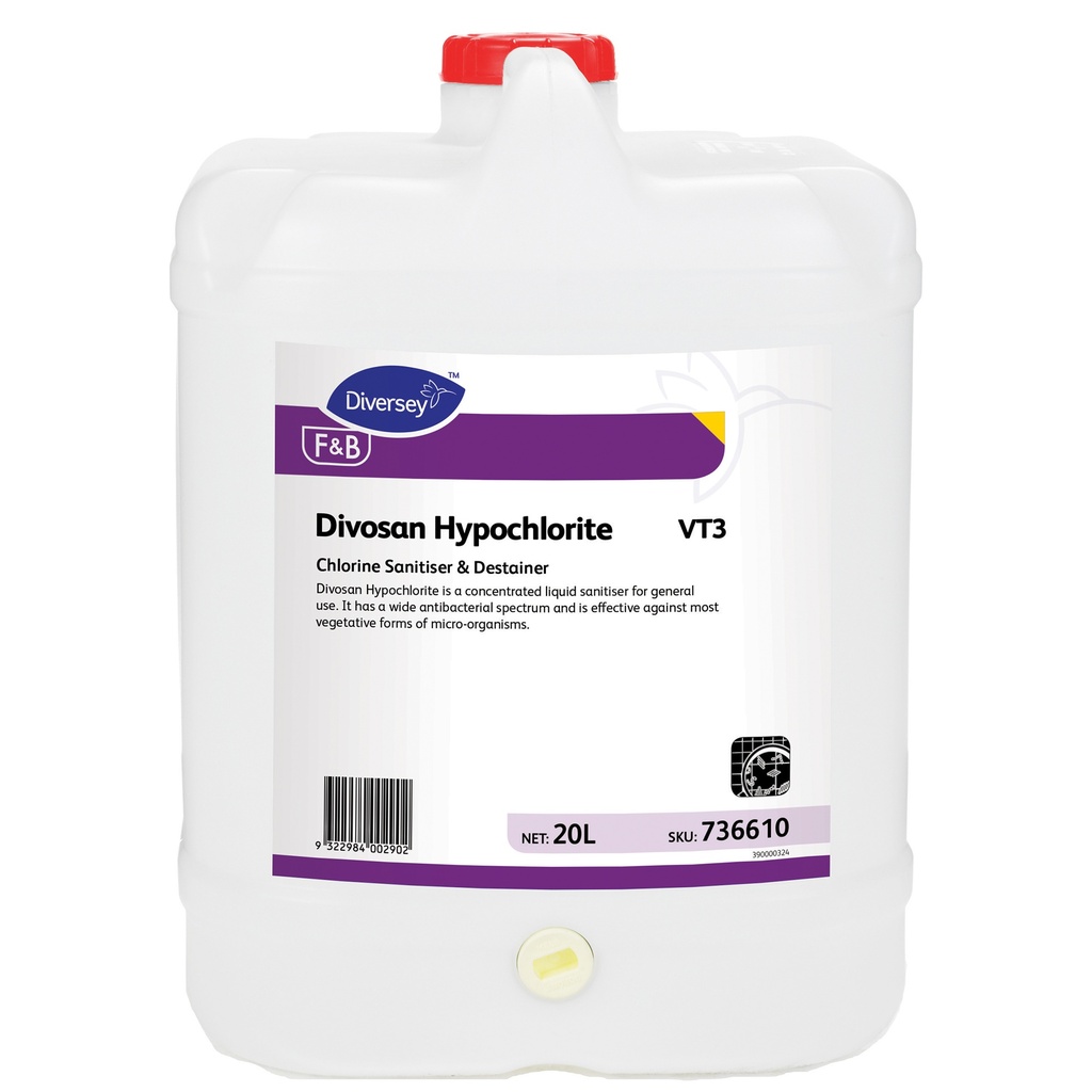 DIVERSEY - DIVOSAN HYPOCHLORITE 20L