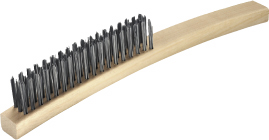 OATES-B-14004 EXTRS STIFF WIRE BRUSH 3 ROW