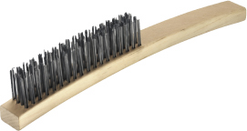 OATES-B-14006 EXTRA STIFF WIRE BRUSH 4 ROW