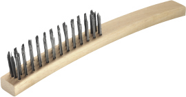 OATES-B-14022 VALUE STIFF WIRE BRUSH 4 ROW