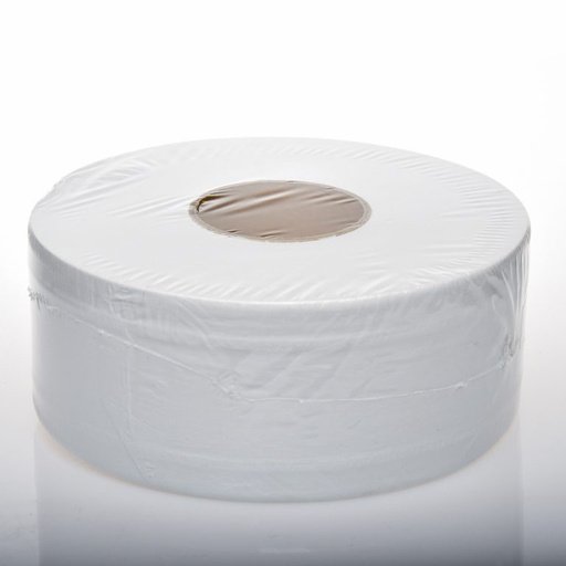 STELLA DELUXE 1PLY 500M JUMBO TOILET ROLL - POLYBAG - 8 ROLLS