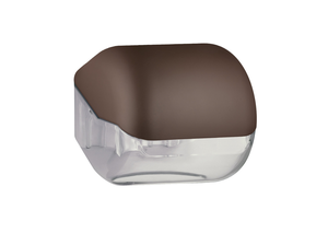 [D619BR] STANDARD TOILET TISSUE SINGLE ROLL DISPENSER (BROWN)