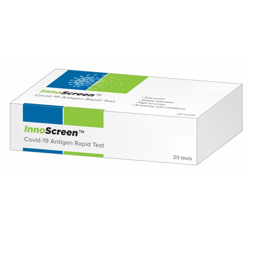 INNOSCREEN COVID-19 RAPID ANTIGEN SELF TEST KITS - BOX OF 5 TESTS - AUSTRALIAN MADE (RAT)