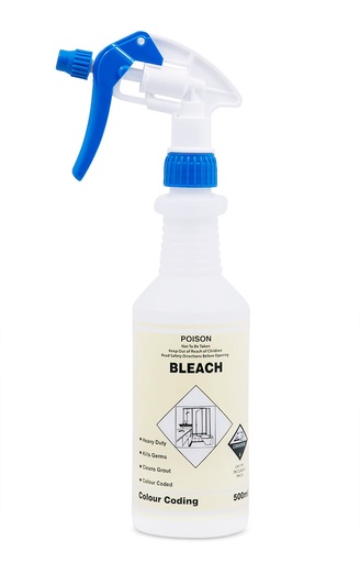 CLEAN PLUS - COLOUR CODED 500 ML BOTTLE – BLEACH