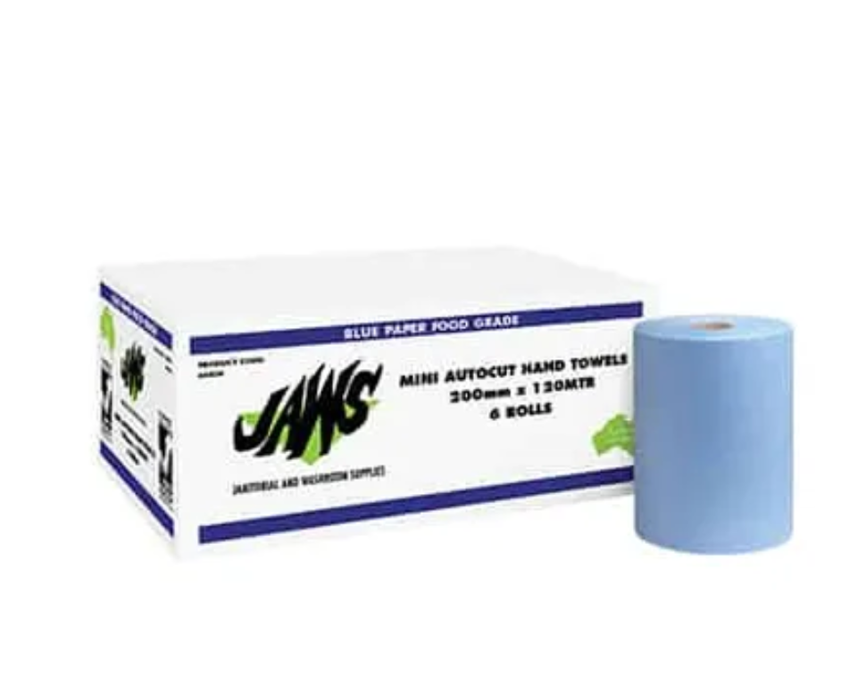 HAND TOWEL - ROYAL TOUCH JAWS AUTOCUT MINI 2 PLY 120 MTR × 6 ROLLS