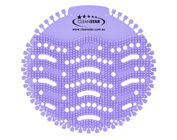 CLEANSTAR-BOX OF 250 URINAL SCREENS - LAVENDER FRAGRANCE