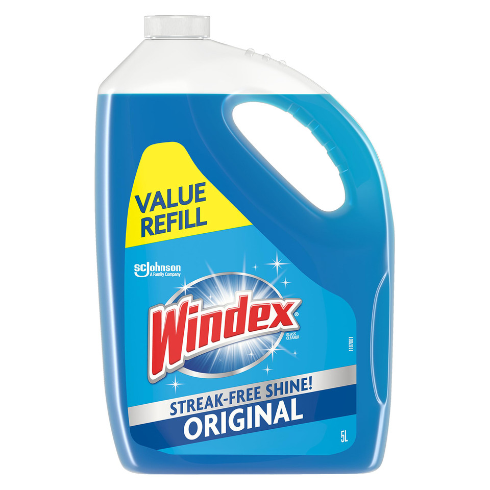 WINDEX - GLASS &amp; WINDOW CLEANER ORIGINAL REFILL - 5L