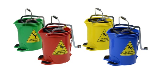 EDCO 15 LITRE METAL WRINGER MOP BUCKET