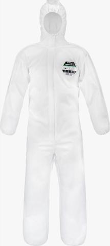 [AJ1481/08.M] LAKELAND SAFEGARD 76 COVERALLS, WHITE - MEDIUM