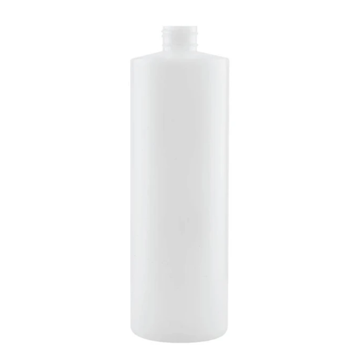 [PL-1000-676-NT] 1LT NATURAL HDPE ROUND BOTTLE 28MM 410 FINISH