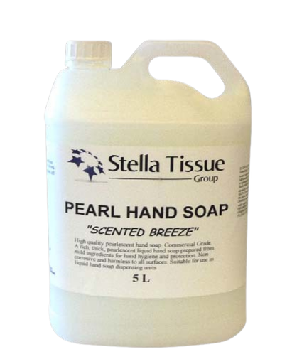 STELLA PEARLESCENT LIQUID HAND SOAP SCENTED BREEZE 5LT