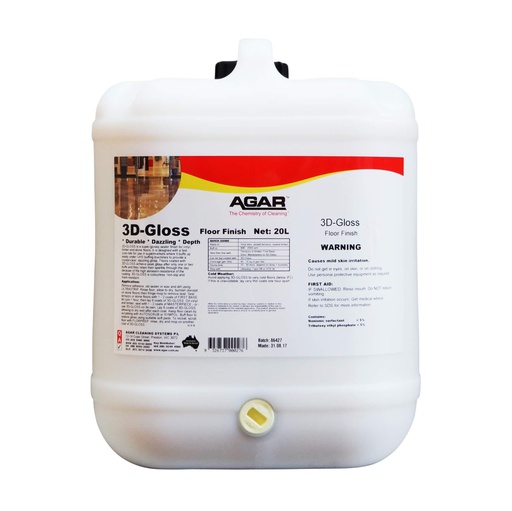 [3DG20] AGAR - 3D GLOSS FLOOR FINISH 20L