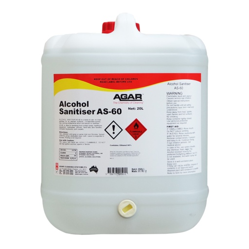 AGAR - ALCOHOL SANITISER AS-60 20L