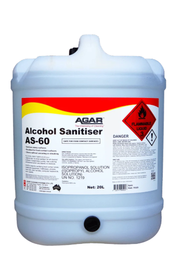 [ALC20] AGAR - ALCOHOL SANITISER AS-60 20L