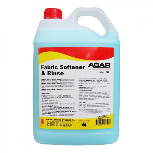 [FAB5] AGAR - FABRIC SOFTENER 5L