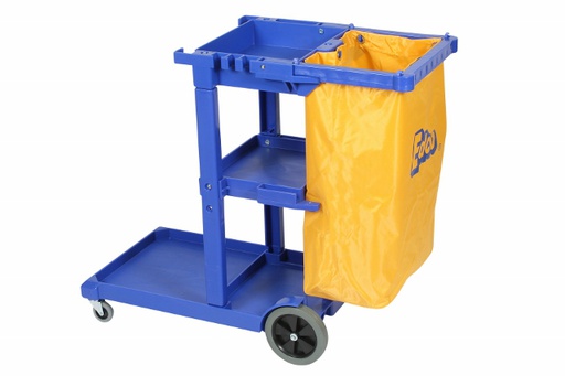 [19040] EDCO JANITOR CART-BLUE