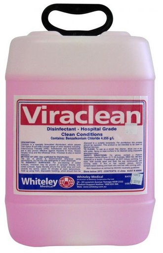 [210555] WHITELEY - VIRACLEAN  HOSPITAL GRADE DISINFECTANT 15L