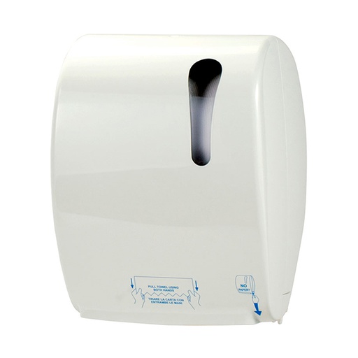 [D780] WHITE MECHANICAL AUTOCUT ROLL TOWEL DISPENSER