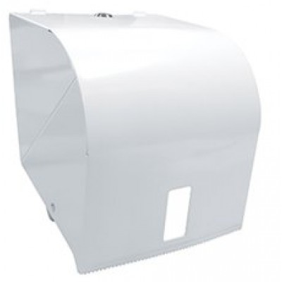 [DC5981] WHITE METAL ROLL TOWEL DISPENSER