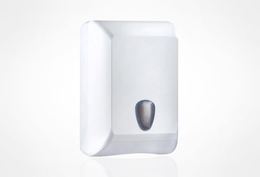 [D836] WHITE SLIMFOLD HALF WIPE HAND TOWEL DISPENSER (HOLDS 250SHTS)