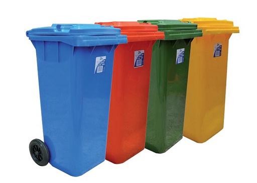 EDCO HEAVY DUTY BIN WITH WHEELS 120L