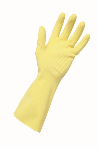 EDCO MERRISHINE FLOCK GLOVES-YELLOW 1PR