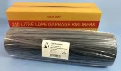 [17 5032A] TROLLEY H/D BIN LINERS 240 FLAT CTN100