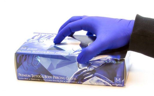 PREMIUM NITRILE - POWDER FREE GLOVES BLUE