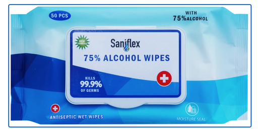 [SANIASW 120] SANIFLEX 75% ALCOHOL SANITARY WIPES - 120 PACK