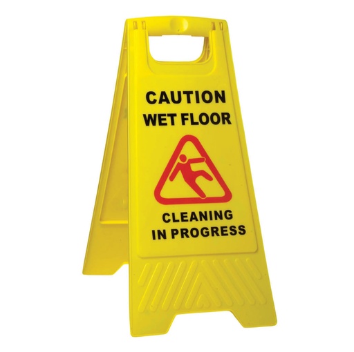 [SABC-2420A] SABCO - CAUTION WET FLOOR / CLEANING IN PROGRESS A-FRAME