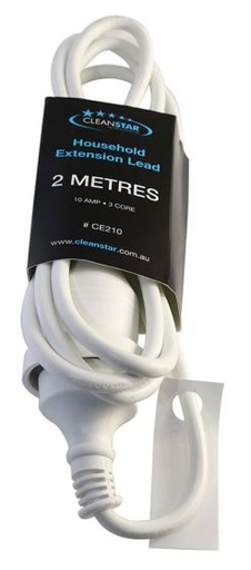 [CE210] CLEANSTAR - WHITE 2METRE EXTENSION LEAD