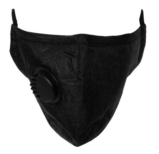 [MASKC-BVENT] CLEANSTAR - CLOTH FACE MASK WITH VENT AND FILTER - BLACK