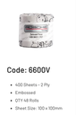 ROSCHE "CLASSIC" 2 PLY 400 SHEET - 48 ROLLS/CTN