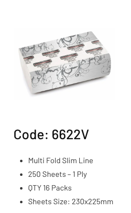 ROSCHE "CLASSIC" MULTIFOLD 250'S = 4000'S - 16 ROLLS/CTN