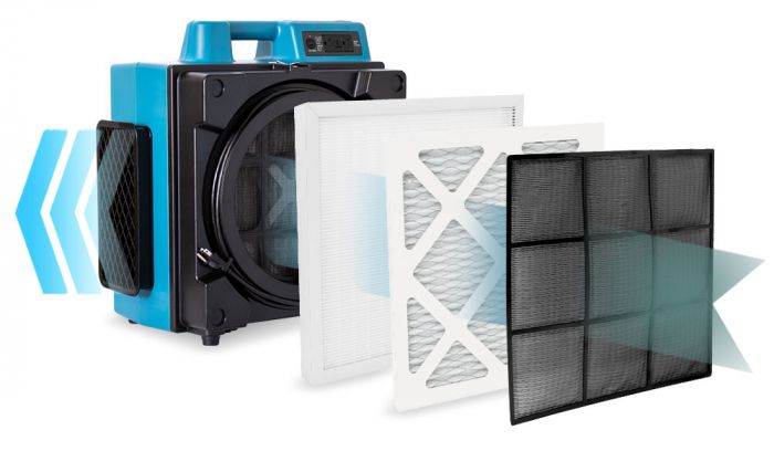 CLEANSTAR - XPOWER X-3400 AIR SCRUBBER AND PURIFIER PORTABLE FILTRATION SYSTEM