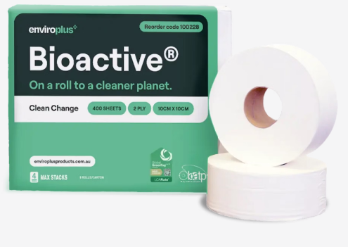 ENVIROPLUS TOILET TISSUE BIOACTIVE 2 PLY 400 SHEET CARTON 48