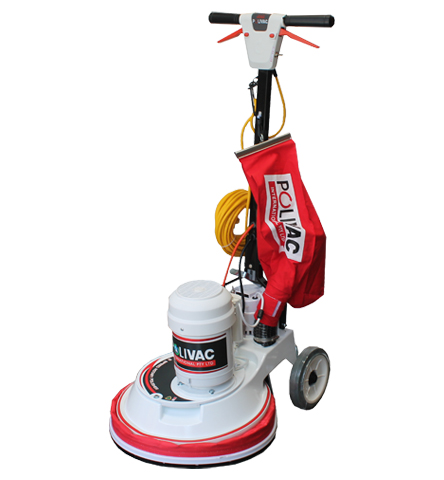 POLIVAC - PV25TS TWO SPEED SUCTION POLISHER / SCRUBBER WITH QR BASSINE BRUSH