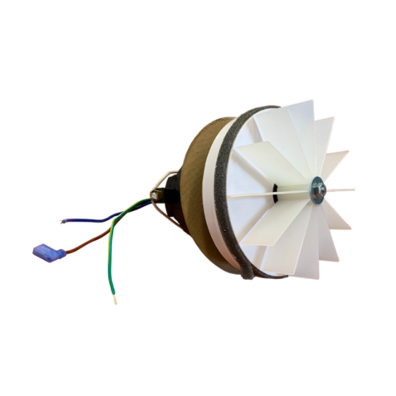 POLIVAC- VAC MOTOR WITH FAN BLADES AND SUPPORT (NO COWL)